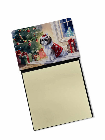 Shih Tzu Cozy Christmas Sticky Note Holder